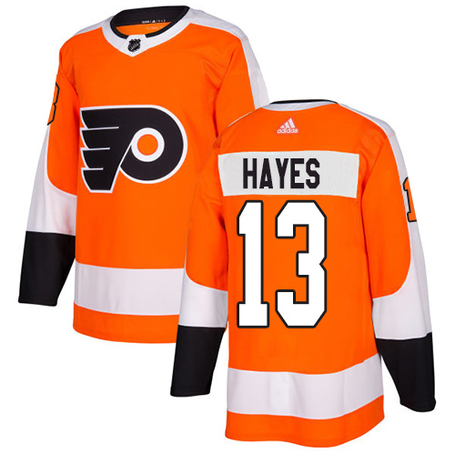 Adidas Men Philadelphia Flyers #13 Kevin Hayes Orange Home Authentic Stitched NHL Jersey